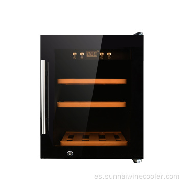 Gabinete comercial de refrigerador de refrigerador de vino negro